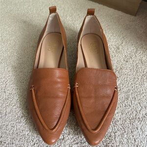 Franco Sarto Cognac Leather Flats